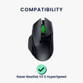 kwmobile Mouse Feet Sticker kompatibel mit Razer Basilisk V3 X HyperSpeed Ersatz Glider - Mausfüße passgenau - Maus Glides