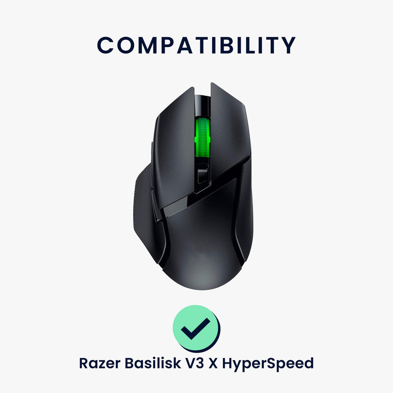 kwmobile Mouse Feet Sticker kompatibel mit Razer Basilisk V3 X HyperSpeed Ersatz Glider - Mausfüße passgenau - Maus Glides