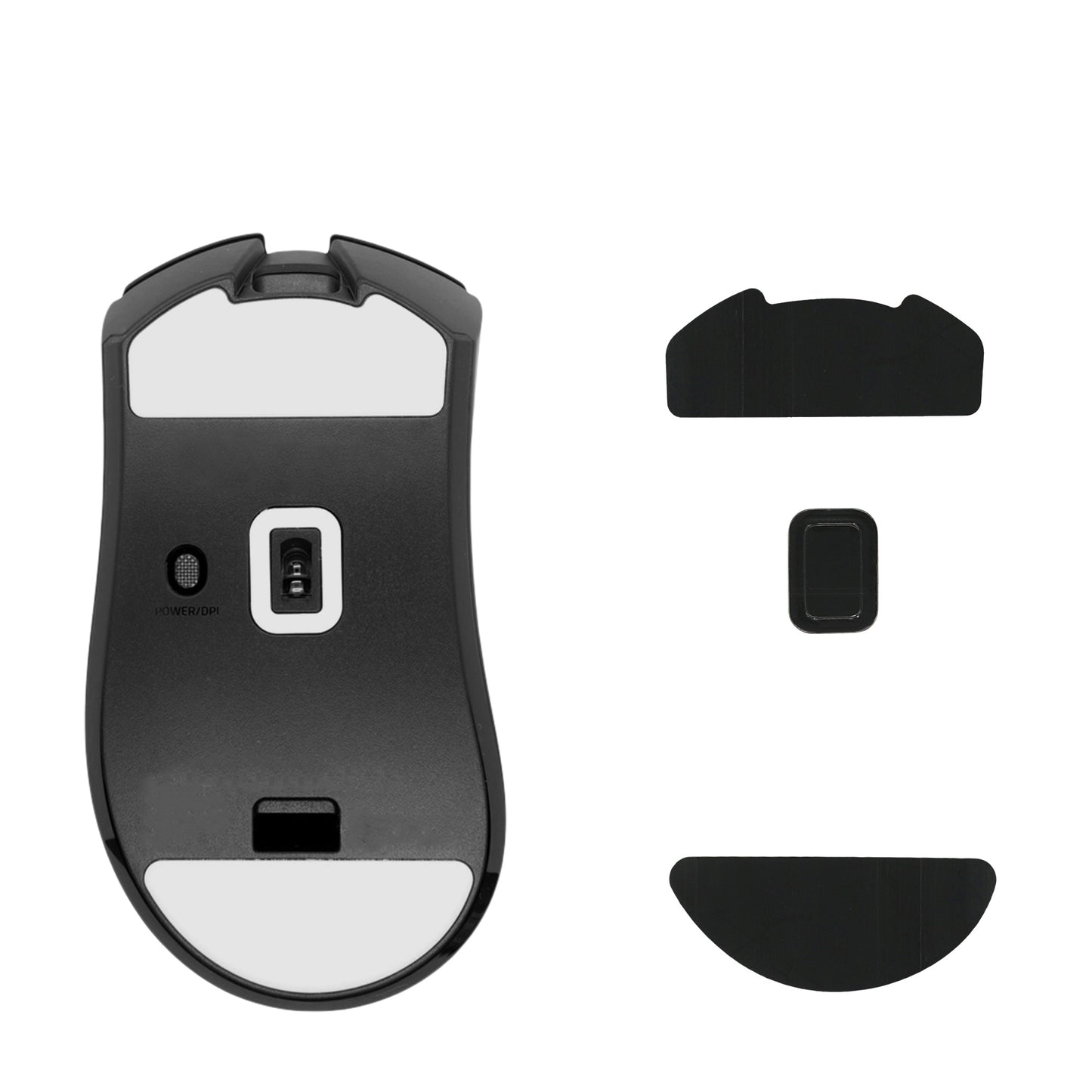 kwmobile Mouse Feet Sticker kompatibel mit Razer DeathAdder V3 HyperSpeed Ersatz Glider - Mausfüße passgenau - Maus Glides in Schwarz Schwarz  