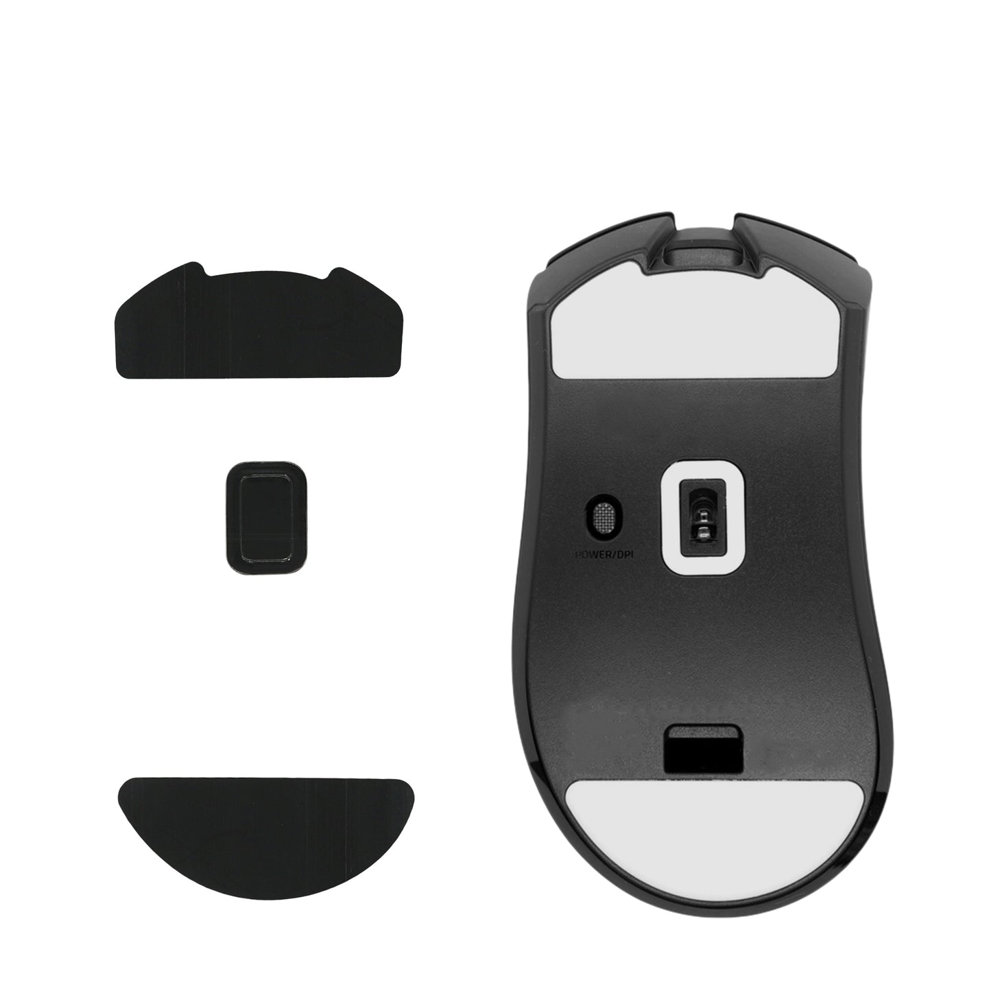 kwmobile Mouse Feet Sticker kompatibel mit Razer DeathAdder V3 HyperSpeed Ersatz Glider Mausfüße passgenau Maus Glides