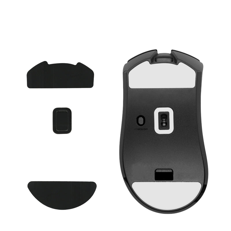 kwmobile Mouse Feet Sticker kompatibel mit Razer DeathAdder V3 HyperSpeed Ersatz Glider Mausfüße passgenau Maus Glides
