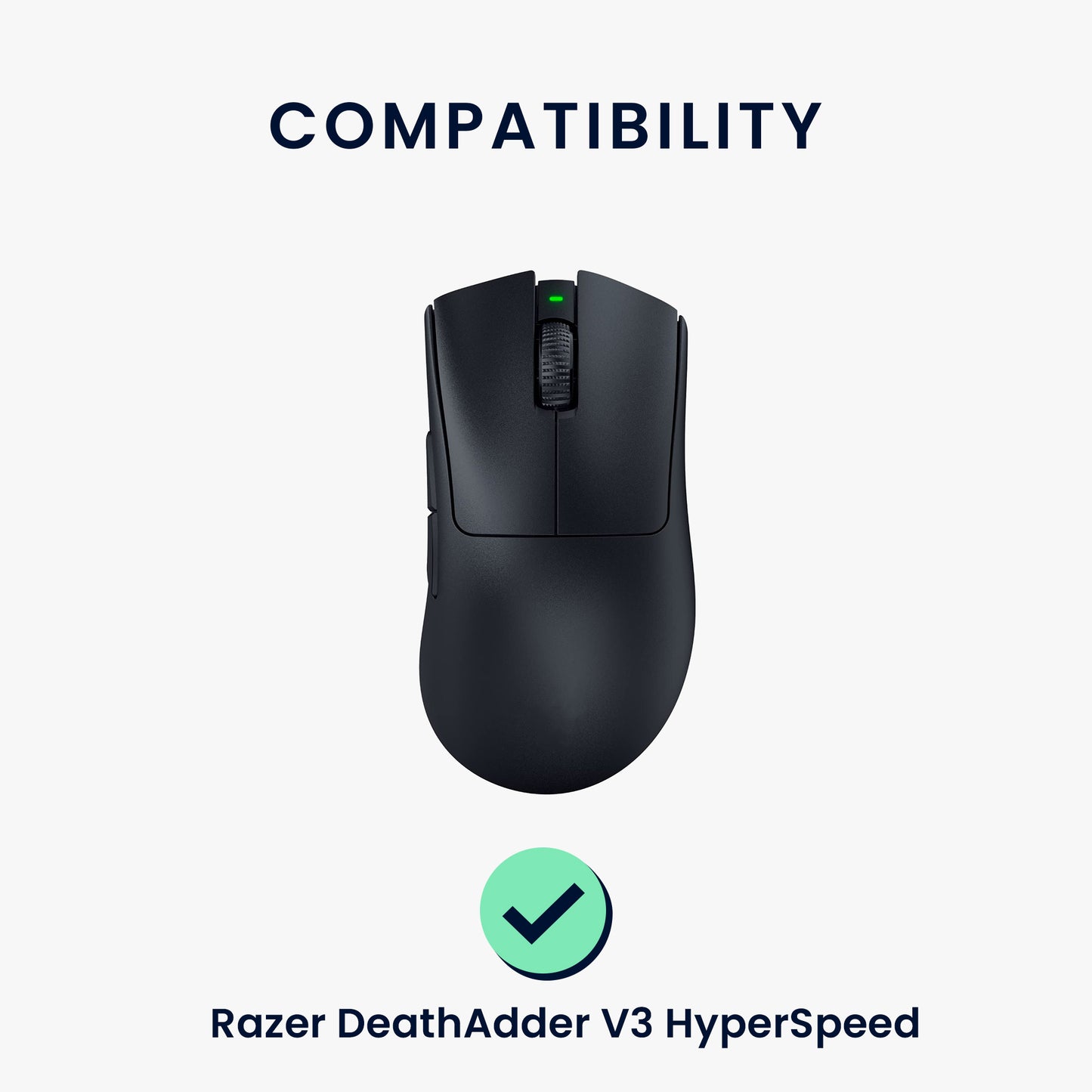 kwmobile Mouse Feet Sticker kompatibel mit Razer DeathAdder V3 HyperSpeed Ersatz Glider Mausfüße passgenau Maus Glides