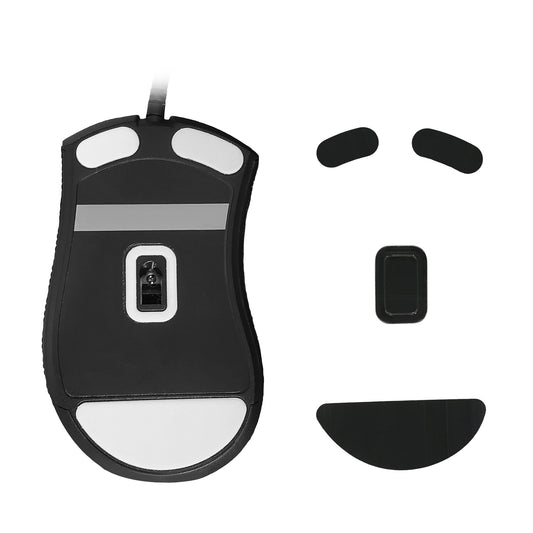 kwmobile Mouse Feet Sticker kompatibel mit Razer DeathAdder V2 Mini Ersatz Glider - Mausfüße passgenau - Maus Glides in Schwarz Schwarz  