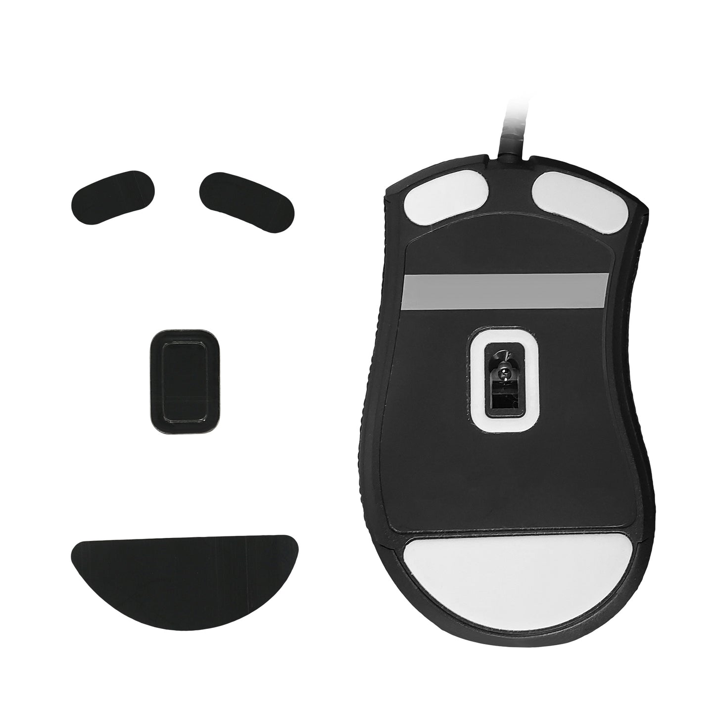 kwmobile Mouse Feet Sticker kompatibel mit Razer DeathAdder V2 Mini Ersatz Glider Mausfüße passgenau Maus Glides