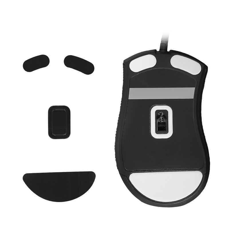 kwmobile Mouse Feet Sticker kompatibel mit Razer DeathAdder V2 Mini Ersatz Glider Mausfüße passgenau Maus Glides