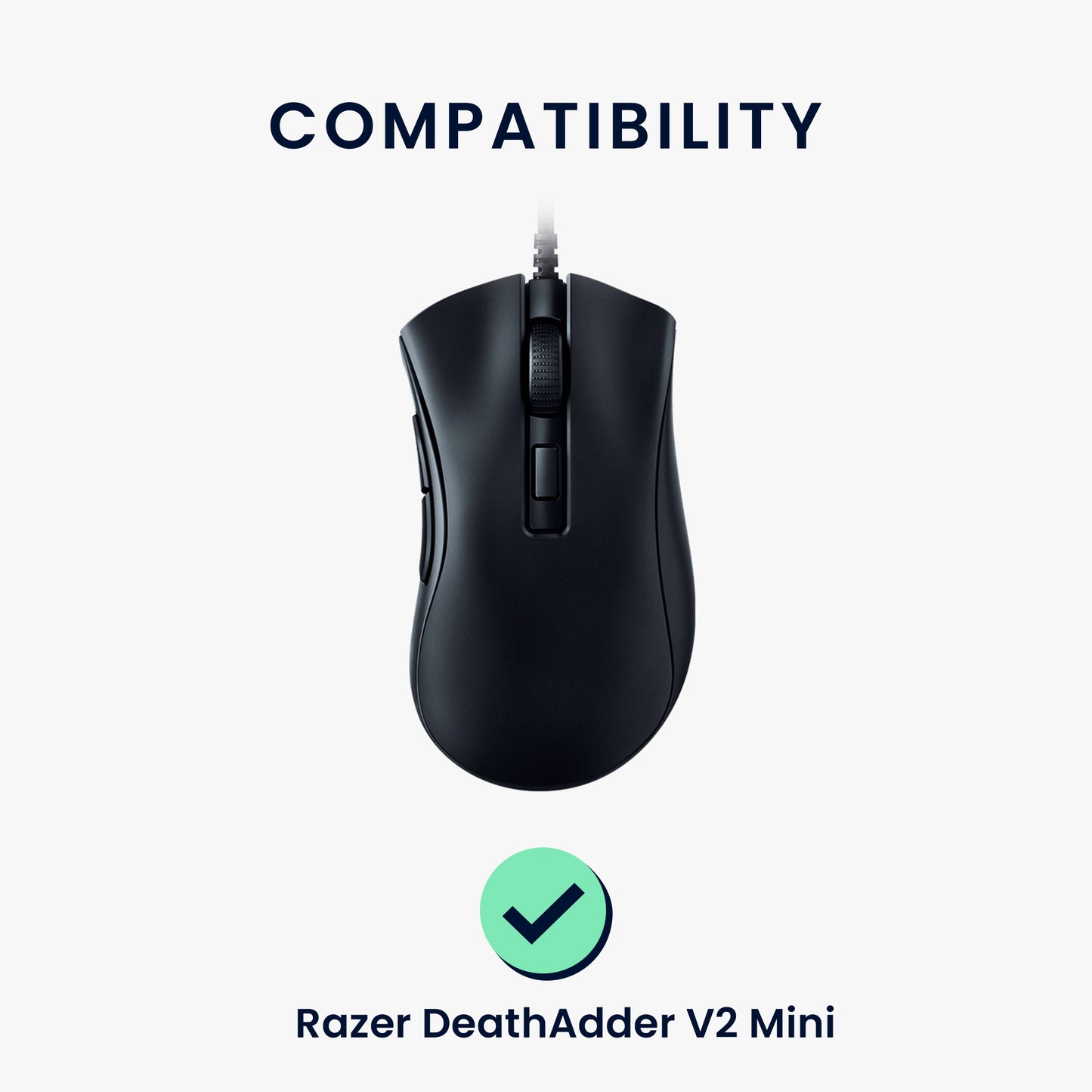 kwmobile Mouse Feet Sticker kompatibel mit Razer DeathAdder V2 Mini Ersatz Glider Mausfüße passgenau Maus Glides