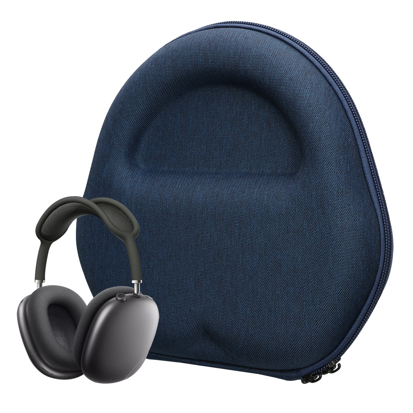 kwmobile Hülle für Apple AirPods Max Hülle - EVA Tasche für Kopfhörer - Case Schutzhülle in Dunkelblau Dunkelblau  