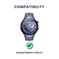 kwmobile Uhrenarmband für Huawei Watch 5 46mm Armband Fitnesstracker Band Set Ersatzarmband Smartwatch