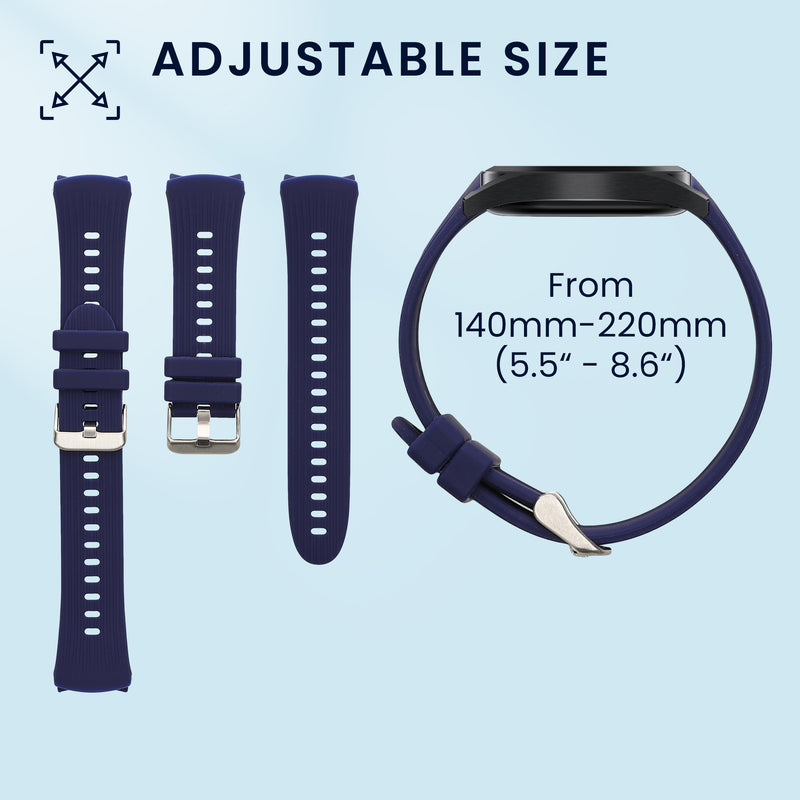 kwmobile Uhrenarmband für Huawei Watch 5 46mm Armband Fitnesstracker Band Set Ersatzarmband Smartwatch