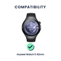 kwmobile Uhrenarmband für Huawei Watch 5 42mm Armband Fitnesstracker Band Set Ersatzarmband Smartwatch