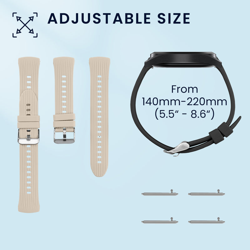 kwmobile Uhrenarmband für Huawei Watch 5 42mm Armband Fitnesstracker Band Set Ersatzarmband Smartwatch
