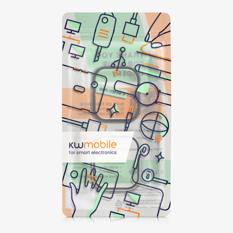 kwmobile Glas Hülle für HONOR Watch 5 Schutzhülle Fullbody Fitnesstracker Case Set