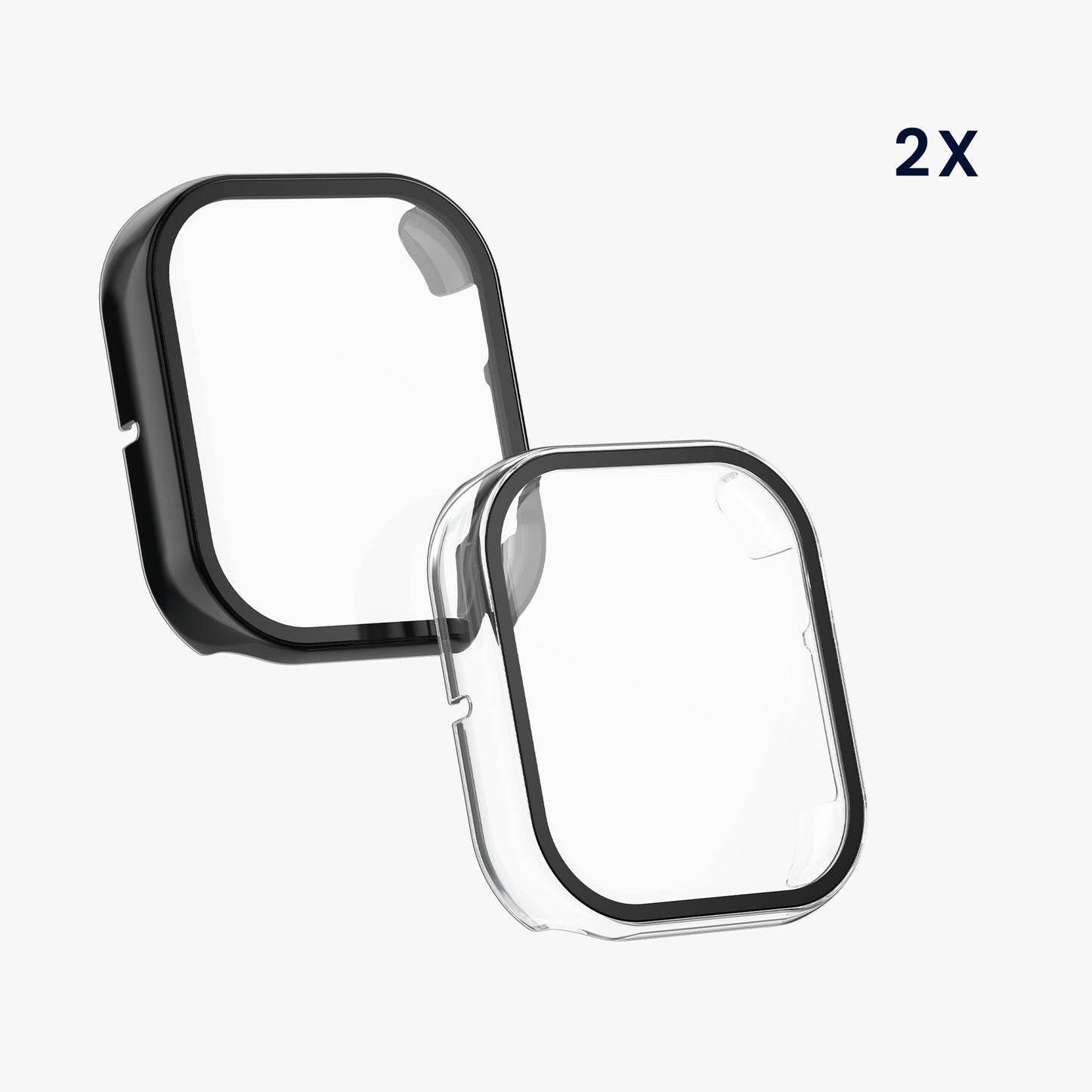 kwmobile Glas Hülle für HONOR Watch 5 Schutzhülle Fullbody Fitnesstracker Case Set