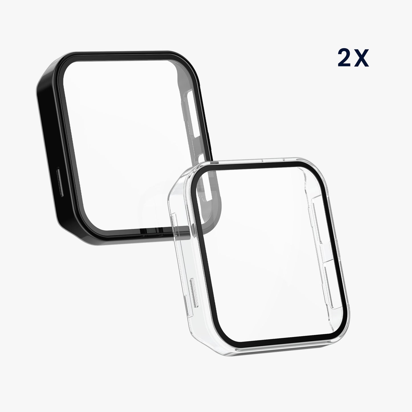kwmobile Glas Hülle für Garmin Venu X1 Schutzhülle Fullbody Fitnesstracker Case Set