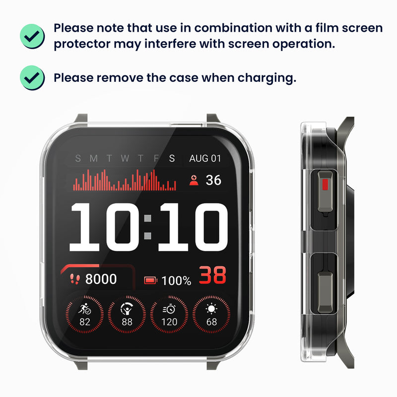 kwmobile Glas Hülle für Garmin Venu X1 Schutzhülle Fullbody Fitnesstracker Case Set