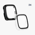kwmobile Glas Hülle für Amazfit Active 2 Square Schutzhülle Fullbody Fitnesstracker Case Set