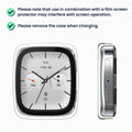 kwmobile Glas Hülle für Amazfit Active 2 Square Schutzhülle Fullbody Fitnesstracker Case Set