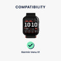 kwmobile Displayschutzfolie kompatibel mit Garmin Venu X1 Folie Schutzfolie für Fitness Tracker robuster Displayschutz