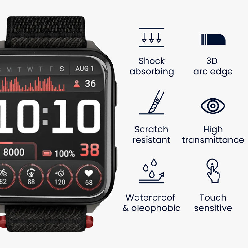 kwmobile Displayschutzfolie kompatibel mit Garmin Venu X1 Folie Schutzfolie für Fitness Tracker robuster Displayschutz