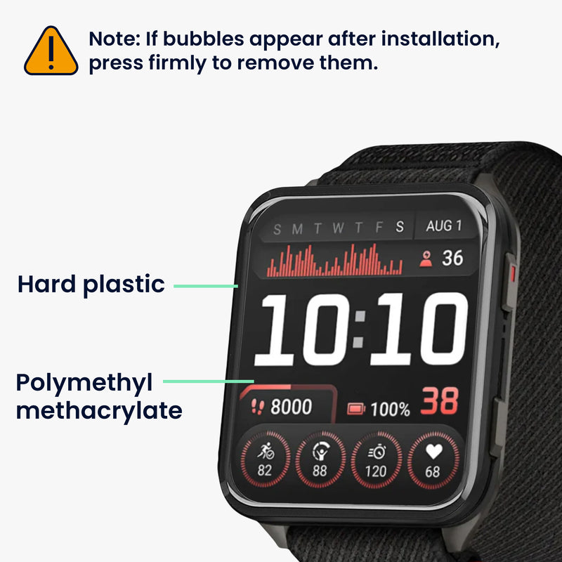 kwmobile Displayschutzfolie kompatibel mit Garmin Venu X1 Folie Schutzfolie für Fitness Tracker robuster Displayschutz