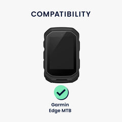 kwmobile Schutzglas kompatibel mit Garmin Edge MTB Set für Fahrrad GPS Displayschutz Bike Computer - Transparent