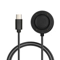 kwmobile USB C Ladekabel kompatibel mit Suunto Run GPS - Kabel Charger - Smart Watch Typ C Ersatzkabel - Fitnesstracker Aufladekabel Schwarz  