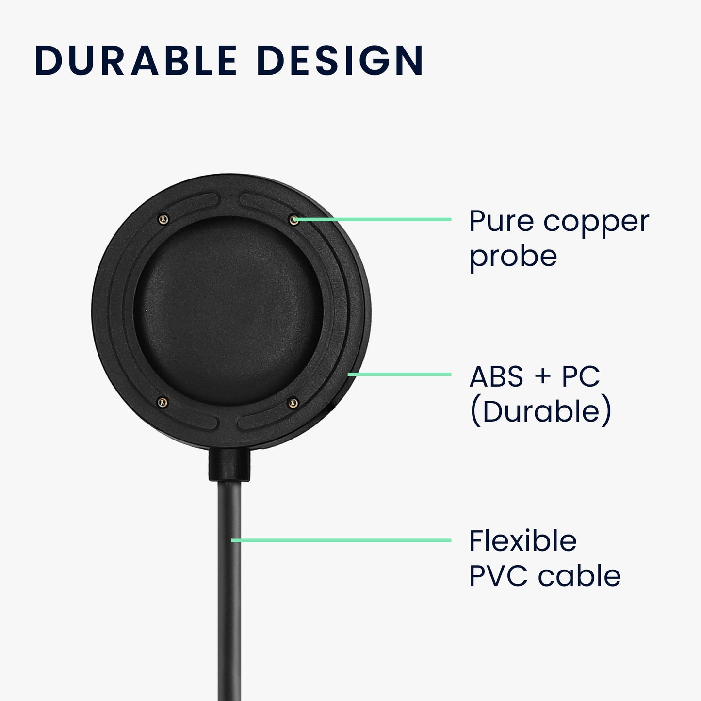 kwmobile USB C Ladekabel kompatibel mit Suunto Run GPS Kabel Charger Smart Watch Ersatzkabel Fitnesstracker Aufladekabel
