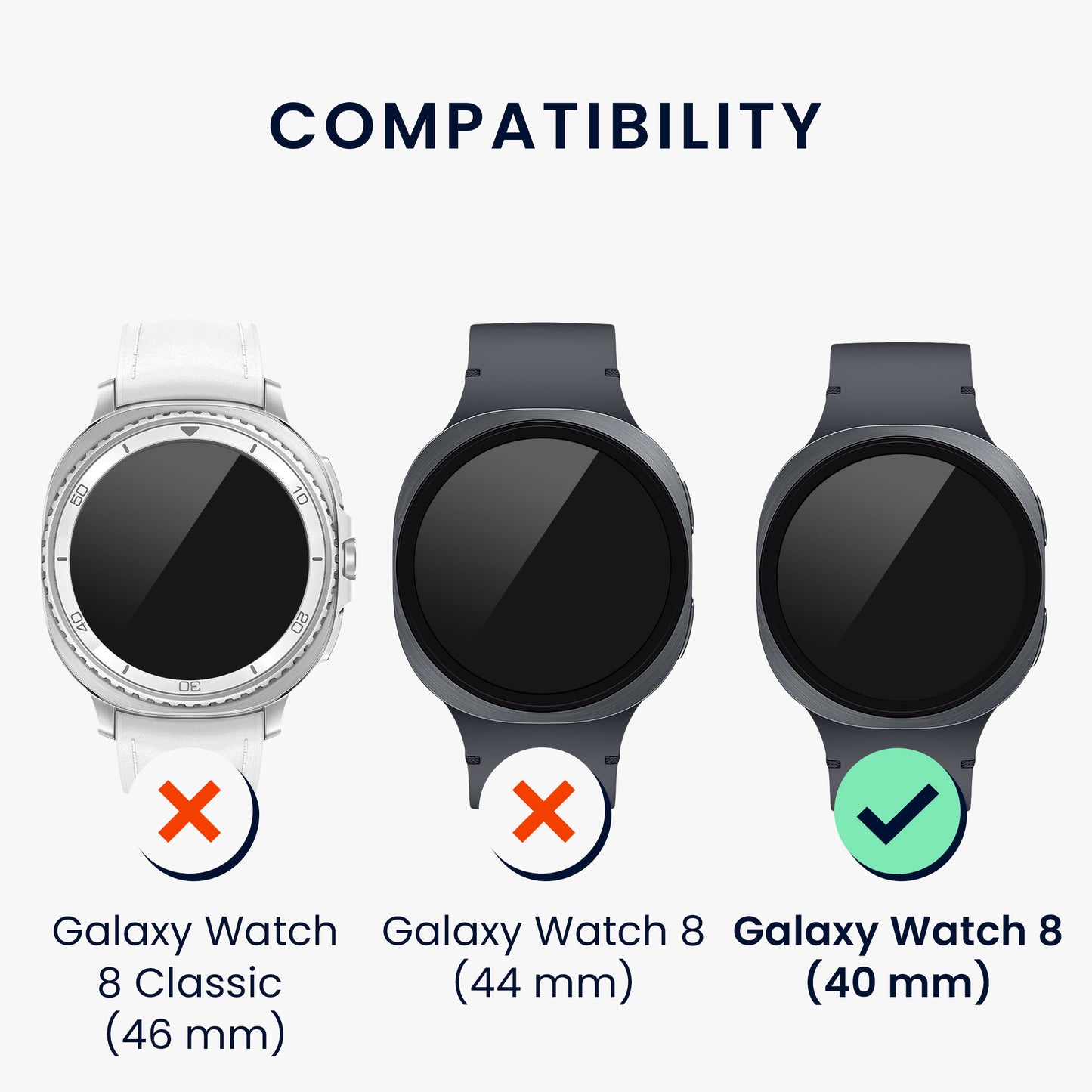 kwmobile Schutzring kompatibel mit Samsung Galaxy Watch 8 Fitnesstracker Bezel Ring Lünette