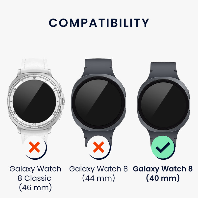 kwmobile Schutzring kompatibel mit Samsung Galaxy Watch 8 Fitnesstracker Bezel Ring Lünette