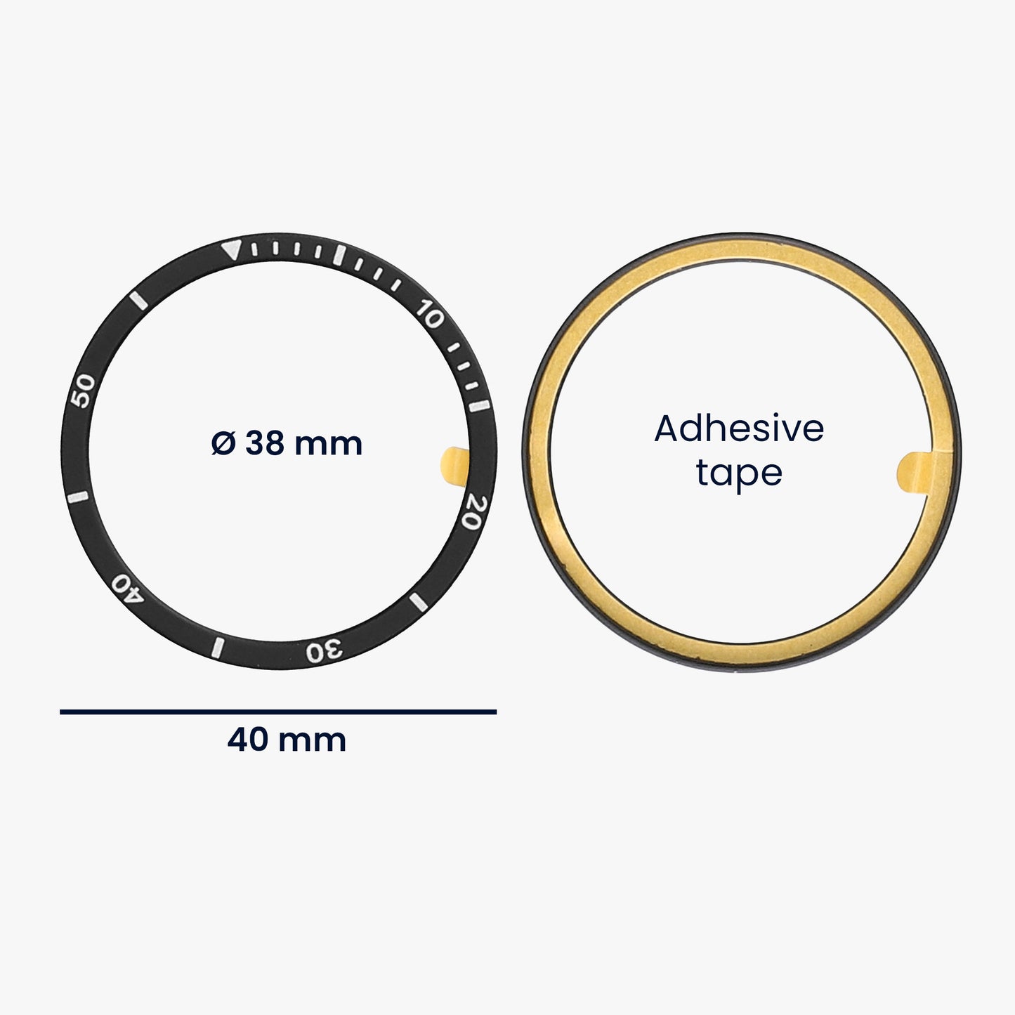 kwmobile Schutzring kompatibel mit Samsung Galaxy Watch 8 Fitnesstracker Bezel Ring Lünette