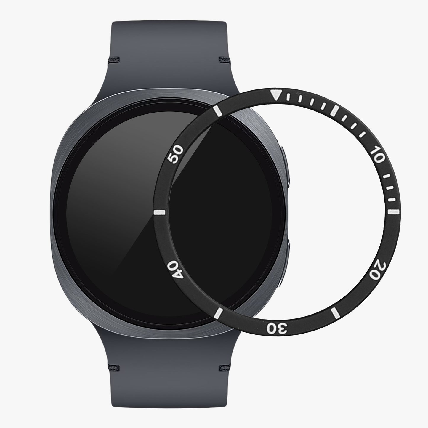 kwmobile Schutzring kompatibel mit Samsung Galaxy Watch 8 Fitnesstracker Bezel Ring Lünette