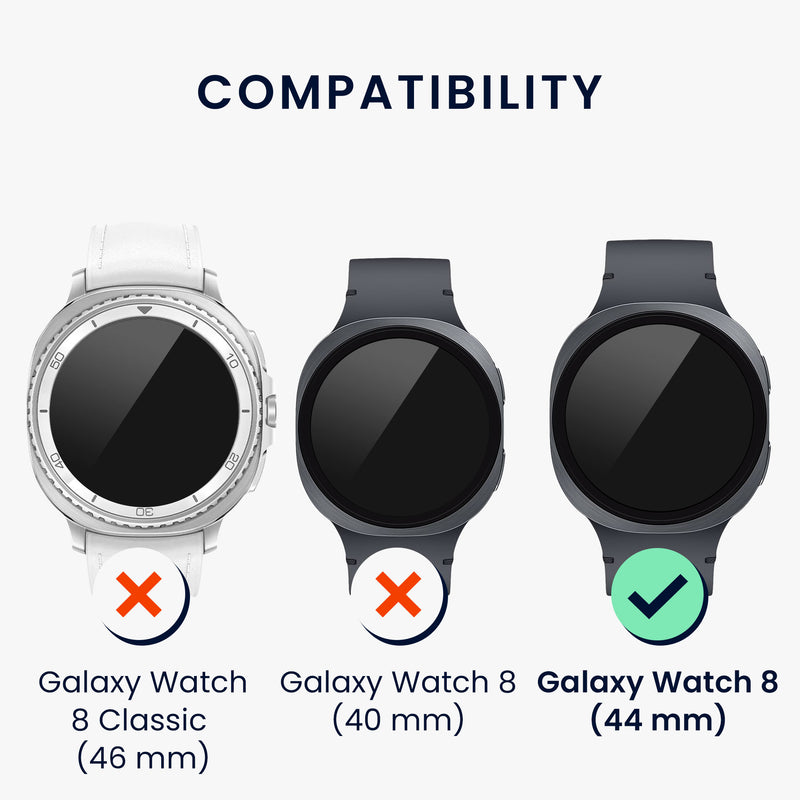 kwmobile Schutzring kompatibel mit Samsung Galaxy Watch 8 Fitnesstracker Bezel Ring Lünette