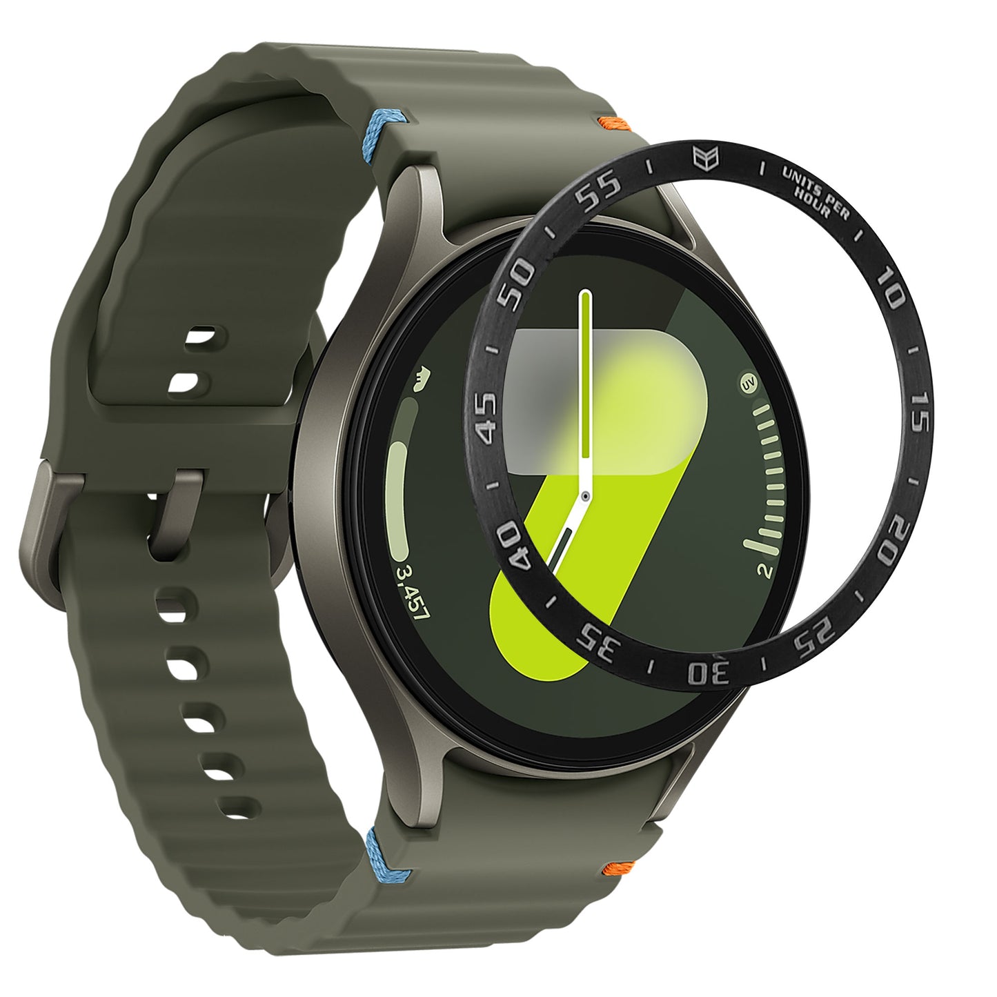 kwmobile Schutzring kompatibel mit Samsung Galaxy Watch 7 44mm Fitnesstracker