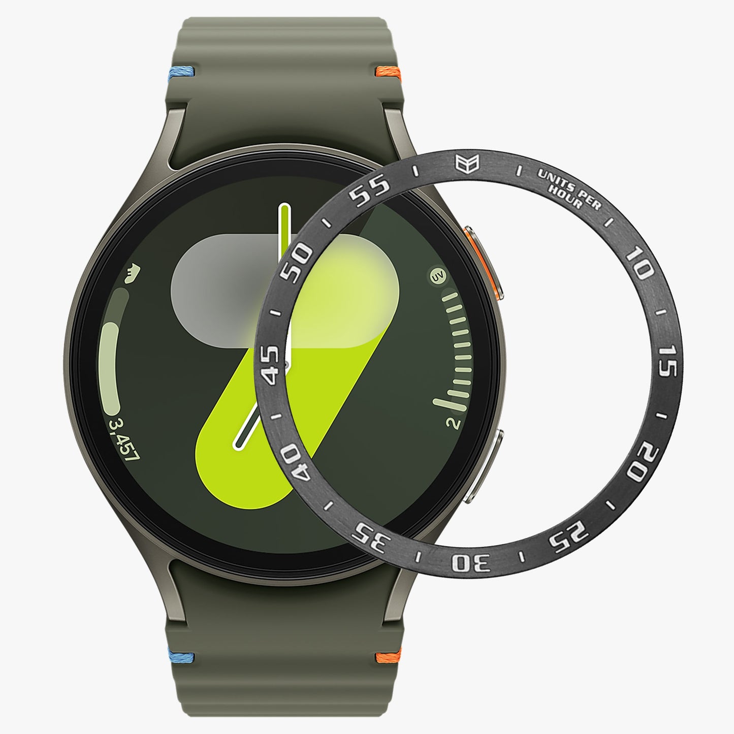 kwmobile Schutzring kompatibel mit Samsung Galaxy Watch 7 44mm Fitnesstracker