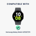kwmobile Ersatzarmband geflochten kompatibel mit Samsung Galaxy Watch Fitnesstracker Sportarmband aus PU Leder mit Uhrenverschluss
