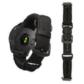 kwmobile Ersatzarmband geflochten kompatibel mit Garmin Forerunner 55 / 158 / 245 / 245 Music / 645 Armband Fitnesstracker Sportarmband aus PU Leder mit Uhrenverschluss