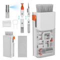 kwmobile 8-in-1 Tastatur Reinigungsset mit Bürste Reinigungsstift Cleaning Kit für Kopfhörer Handy Laptop Kamera Ohrhörer PC Zubehör Gaming Gadgets Technik Accessories