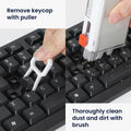 kwmobile 8-in-1 Tastatur Reinigungsset mit Bürste Reinigungsstift Cleaning Kit für Kopfhörer Handy Laptop Kamera Ohrhörer PC Zubehör Gaming Gadgets Technik Accessories