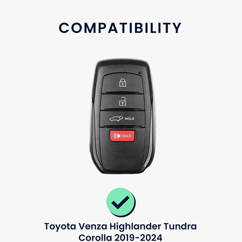 kwmobile Autoschlüssel Schutzhülle kompatibel mit Toyota Venza Highlander Tundra Corolla 2019-2024 Autoschlüssel Hülle