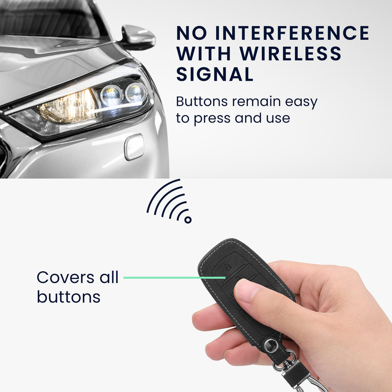 kwmobile Autoschlüssel Hülle kompatibel mit Toyota Venza Highlander Tundra Corolla 2019-2024 Autoschlüssel Kunstleder Schutzhülle Schlüsselhülle Cover