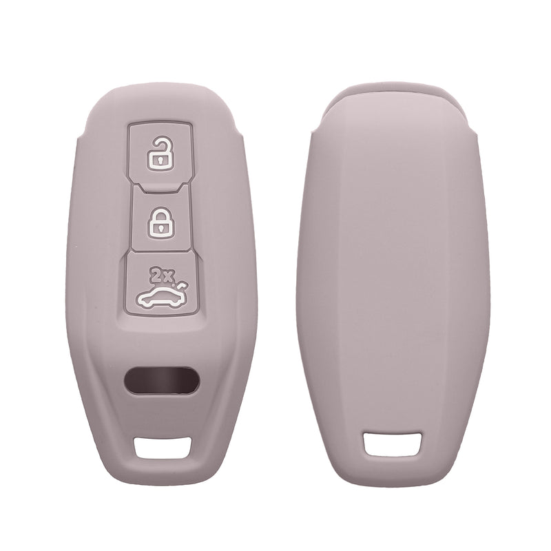 kwmobile Autoschlüssel Silikon Hülle kompatibel mit Audi 3-Tasten 2025 A3 A5L Q6 A6L Etron SUV Autoschlüssel - Schlüsselhülle in Purple Cloud Purple Cloud  [dsg02]