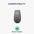 kwmobile Autoschlüssel Hülle kompatibel mit Nissan 3-Tasten 2025 N7 N7Pro N7max Autoschlüssel
