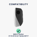 kwmobile Autoschlüssel Hülle kompatibel mit BMW 4-Tasten X7 X1 U11 iX ix1 7er G07 I7 Autoschlüssel - Schlüsselhülle Silikon Cover