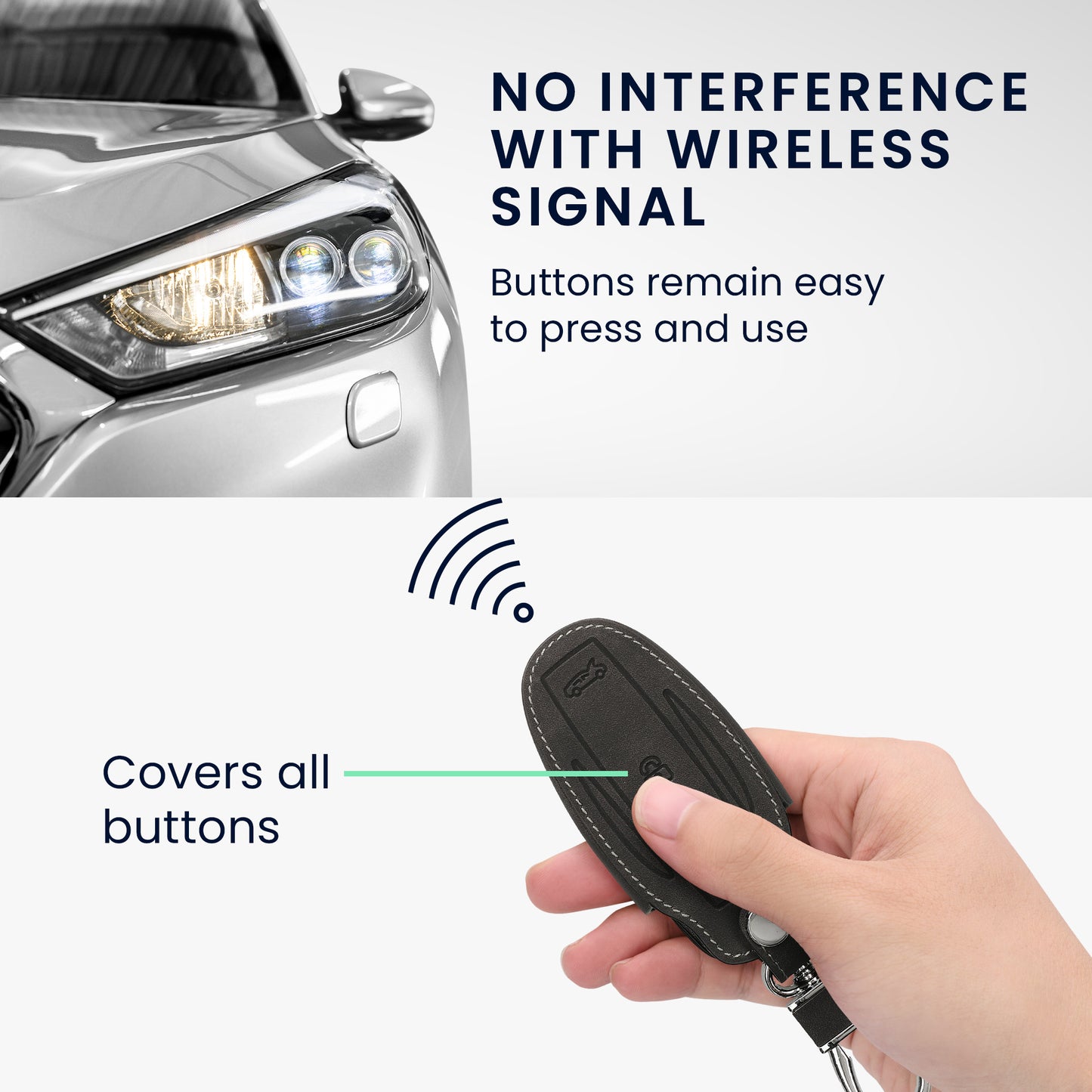 kwmobile Autoschlüssel Hülle kompatibel mit Tesla Model X Autoschlüssel Schutzhülle Schlüsselhülle Cover