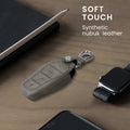 kwmobile Autoschlüssel Hülle kompatibel mit BYD Atto 3 / Sealion / Han / Tang / Dolphin / Seal - Kunstleder Schutzhülle Schlüsselhülle Cover