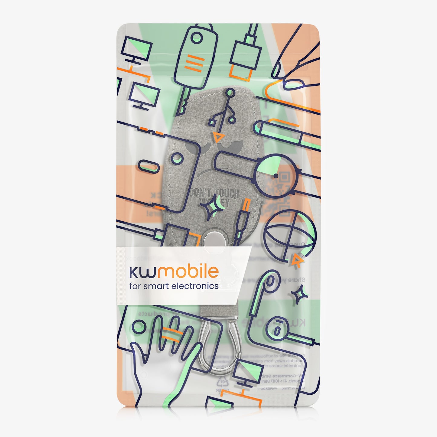 kwmobile Autoschlüssel Hülle kompatibel mit MG 3-Tasten ZS MG4 MG5 MG6 - Kunstleder Schutzhülle Schlüsselhülle Cover