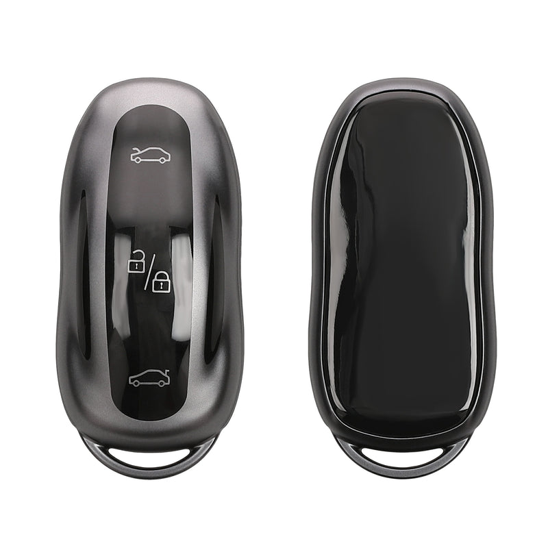 kwmobile Autoschlüssel Hülle kompatibel mit Tesla Model S / Model Y / Model 3 - Schlüsselhülle Silikon Cover - Schwarz matt Schwarz Schwarz matt  [dsg01]