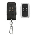 kwmobile Autoschlüssel Kunstleder Hülle kompatibel mit Renault 4-Tasten Smartkey Autoschlüssel (nur Keyless Go) Cover - Schlüsselhülle mit Schlüsselring - Schwarz  [dsg01]