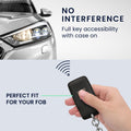 kwmobile Autoschlüssel Hülle kompatibel mit Renault 4-Tasten Smartkey Cover Schlüsselhülle mit Schlüsselring