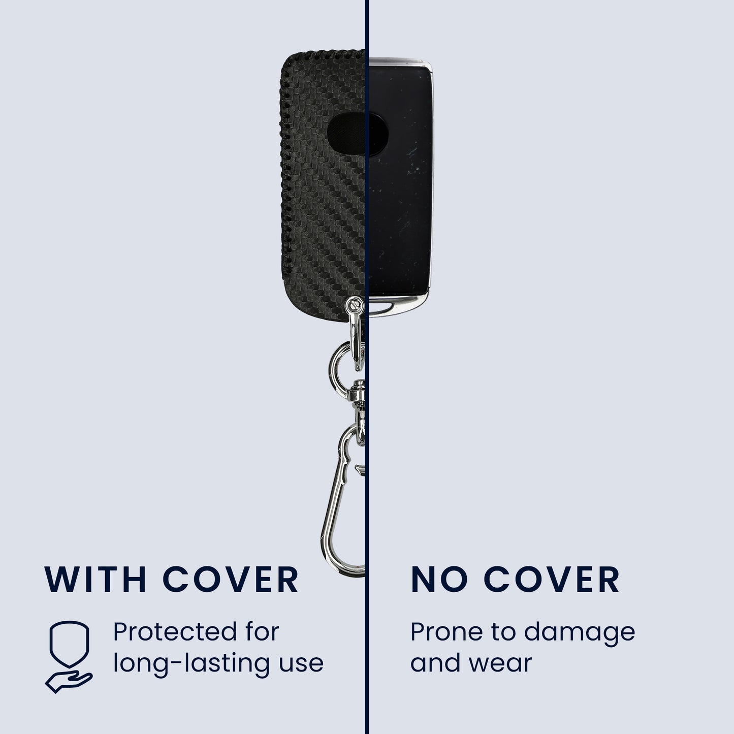 kwmobile Autoschlüssel Hülle kompatibel mit Mazda 3-Tasten CX30 CX50 CX60 CX90 MX-30 Cover - Schlüsselhülle mit Schlüsselring